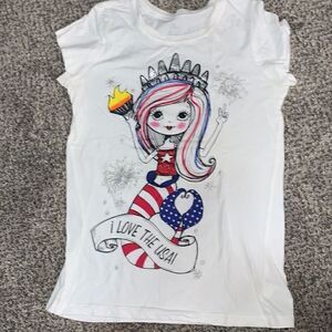 The Children’s Place Patriotic Mermaid T-Shirt - L 10/12